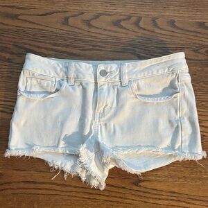 White Cutoff Shorts
